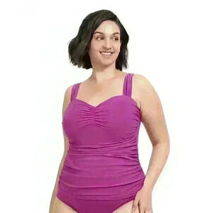 NEW! Profile By Gottex Women's 20W Tutti Frutti Sweetheart Tankini Top NWT $108